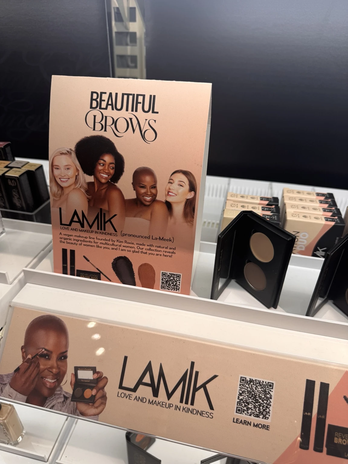 LAMIK Beauty | Branded retail display and product presentation